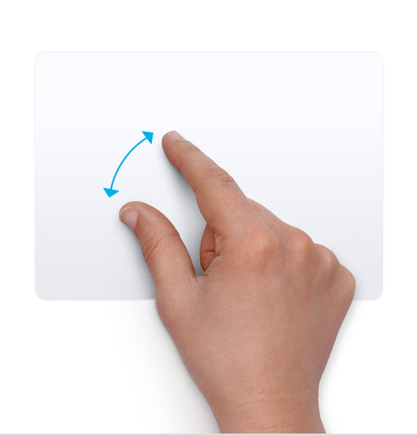 Pinch to zoom gesture