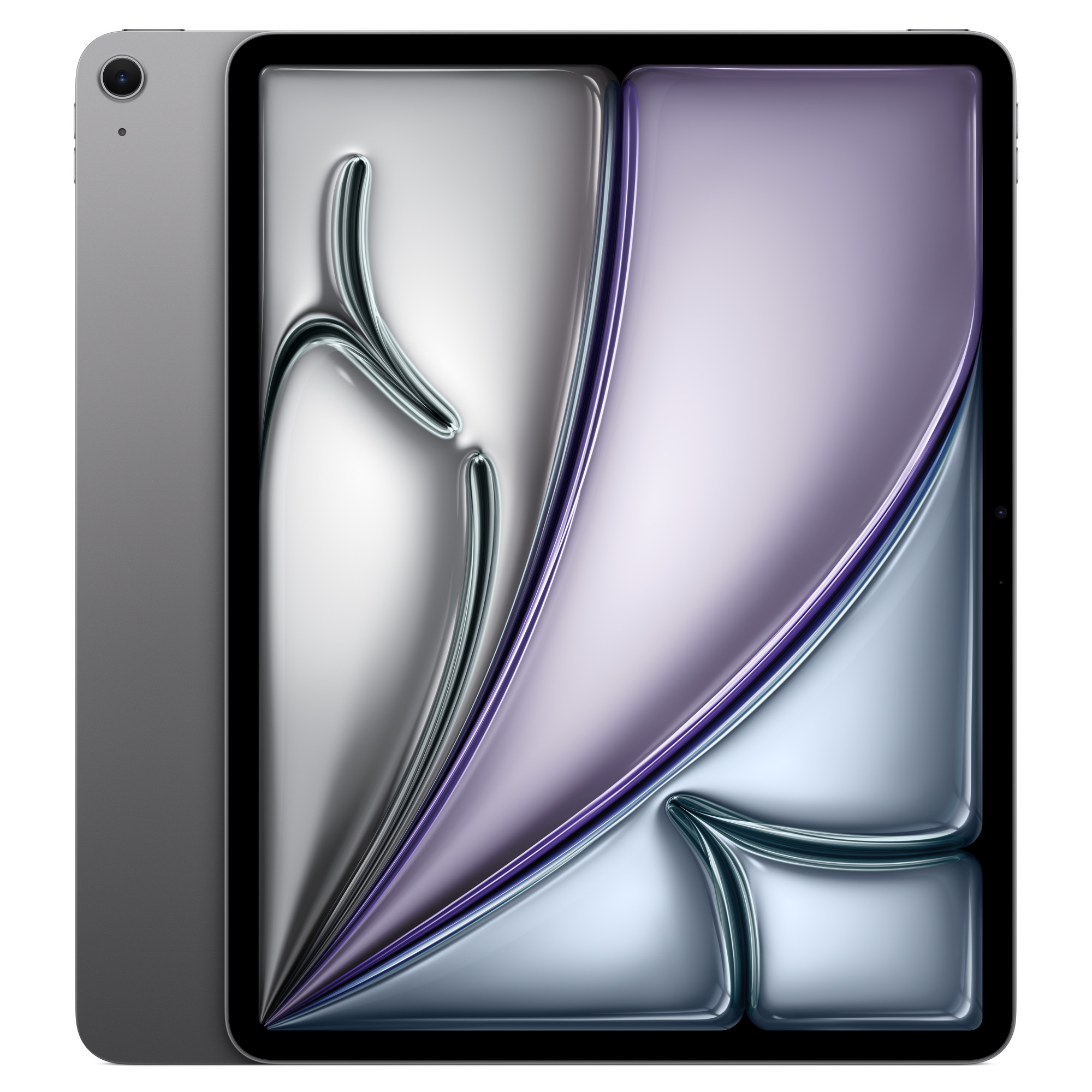 iPad Air 13″ M2 in Space Gray, front view