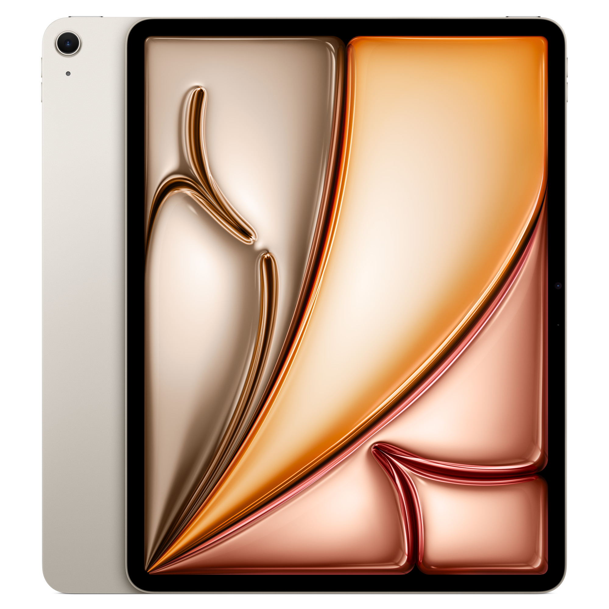 iPad Air 13″ M2 in Starlight, front view