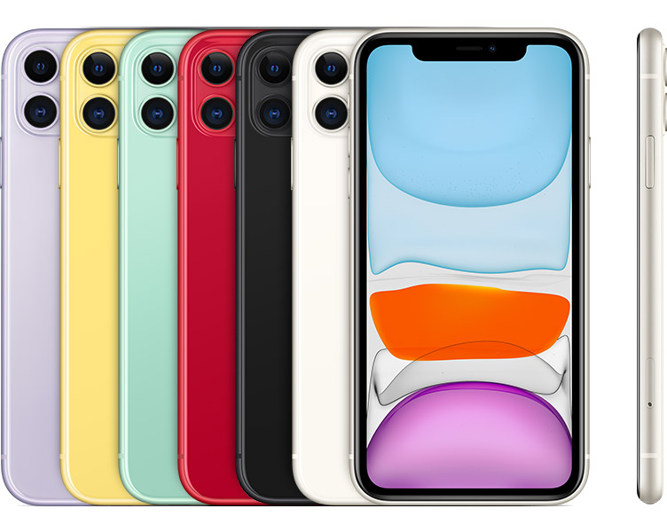 iPhone 11, all colours overview