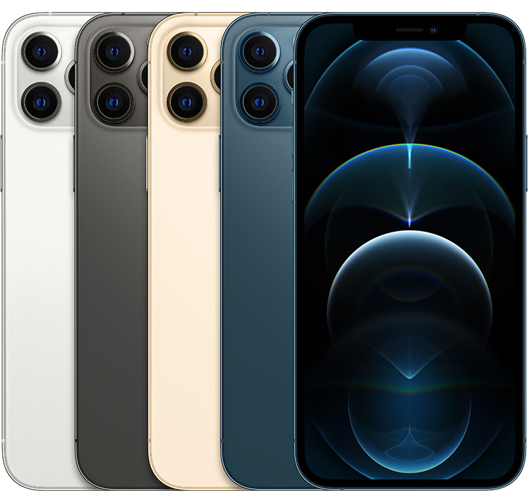 iPhone 12 Pro, all colours overview
