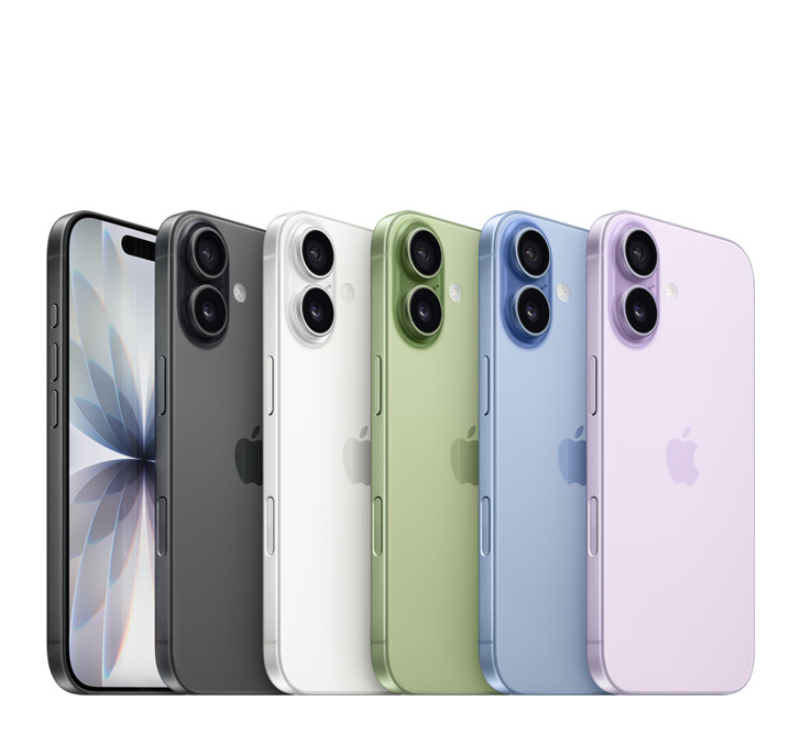 Hand holds iPhone 17